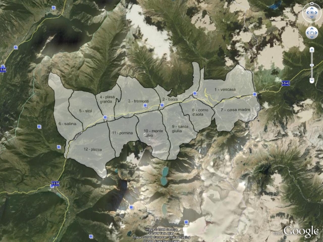 Mappa del Coprensorio Alpino di caccia C 1